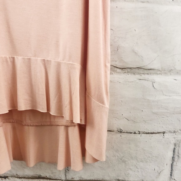 Peach High Low Top - Picture 2 of 4